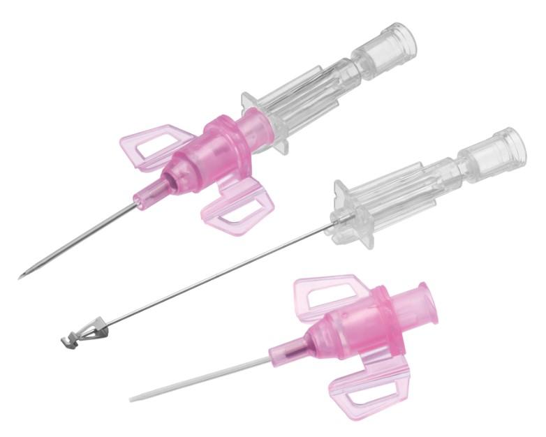 Канюля внутрішньовенна Introcan Safety 3 PUR G 20, 1,1 х 25 мм, рожева